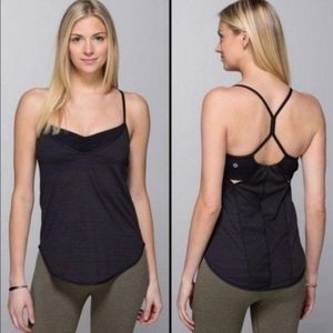 Lululemon Black yoga bra top sz. 8